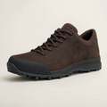 Basket outdoor en nubuck brun à semelle crantée